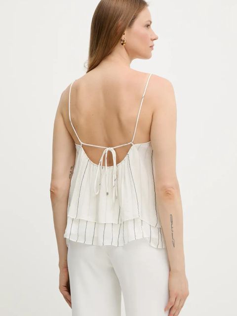 BOSS bluzka damska kolor biały wzorzysta 50539921