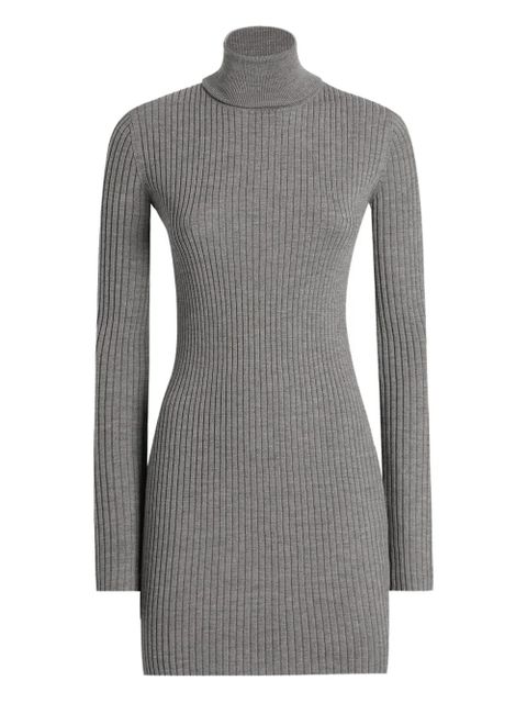 Dolce & Gabbana ribbed turtleneck mini dress - Grey - zdjęcie produktu nr 1