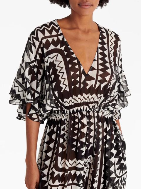 ERES Rivage silk midi dress - Black