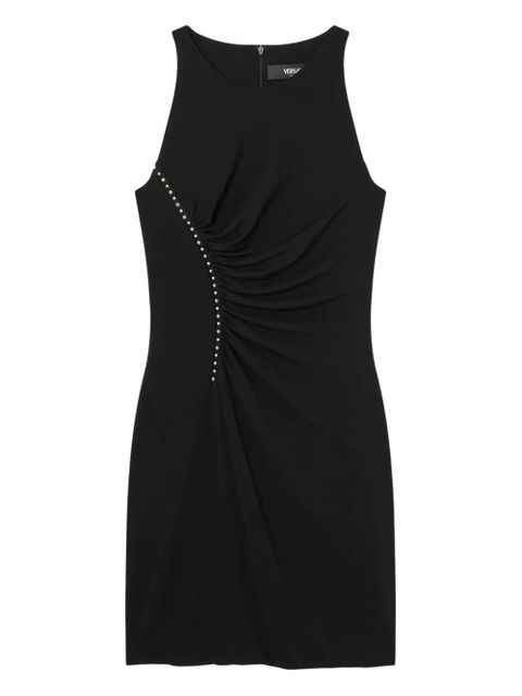 Versace studded ruched mini dress - Black - zdjęcie produktu nr 1