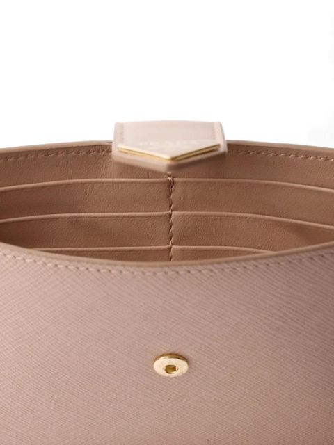 Prada triangle-logo wallet - Pink