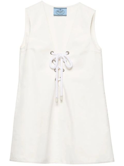 Prada satin mini dress - White - zdjęcie produktu nr 1
