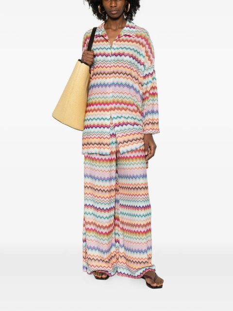 Missoni zigzag palazzo pants - Neutrals
