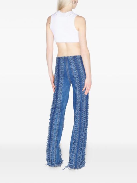 Jean Paul Gaultier The Lace-Up jeans - Blue