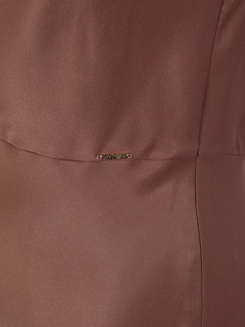 TWINSET cowl neck dress - Brown