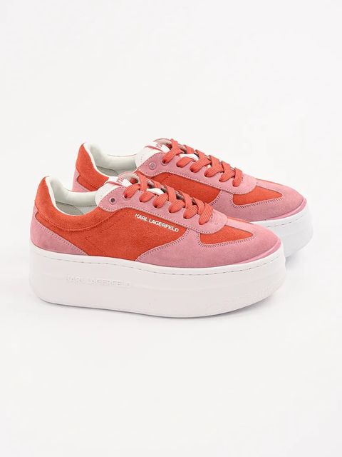 Karl Lagerfeld sneakersy KOBO III damskie kolor czerwony KL65025 - zdjęcie produktu nr 2