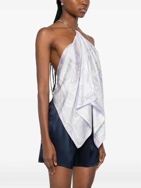 PUCCI chain high-neck top - Purple - zdjęcie produktu nr 2