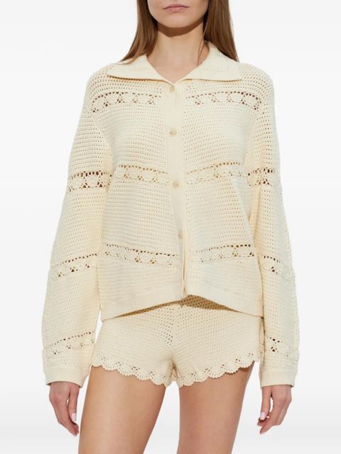 Posse Dylan open-knit cardigan - Neutrals