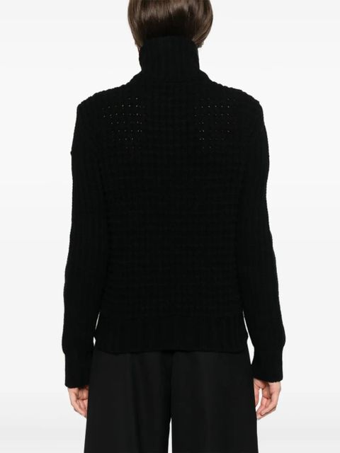 Moncler padded-panel cardigan - Black