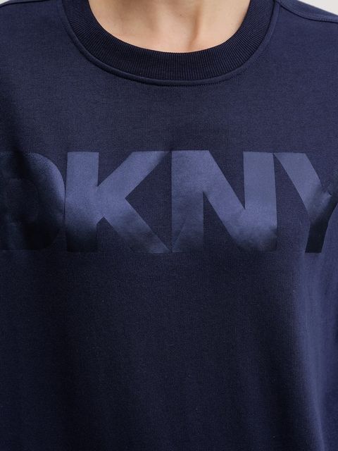 Dkny bluza damska kolor niebieski z nadrukiem DP6T1561