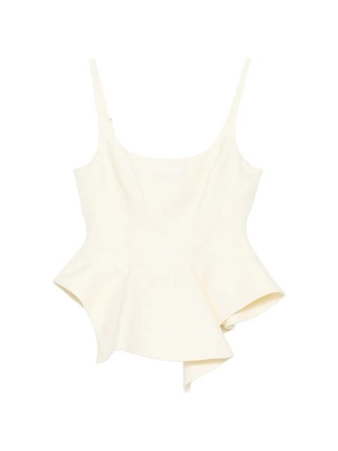 KHAITE peplum top - Neutrals - zdjęcie produktu nr 1