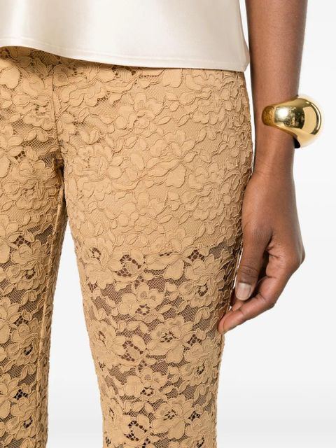 TWINSET floral-lace trousers - Neutrals