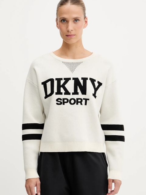Dkny sweter damski kolor beżowy DP5R0749 - zdjęcie produktu nr 1