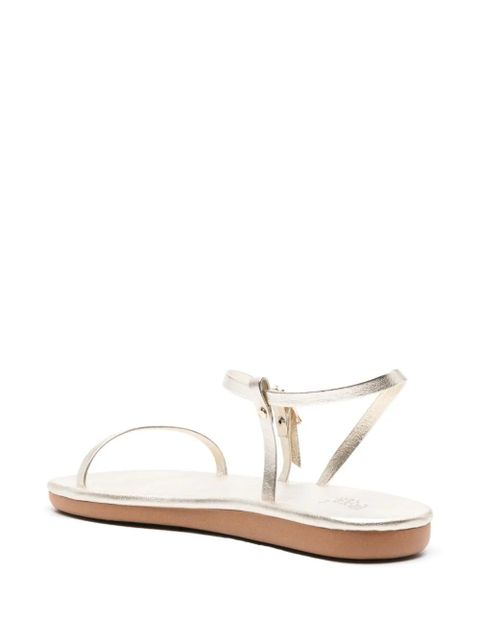 Ancient Greek Sandals Niove flat leather sandals - Gold