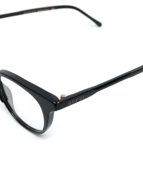 Gucci Eyewear round frame optical glasses - Black - zdjęcie produktu nr 2