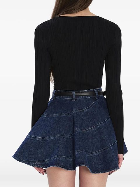 Self-Portrait lace button top - Black - zdjęcie produktu nr 2