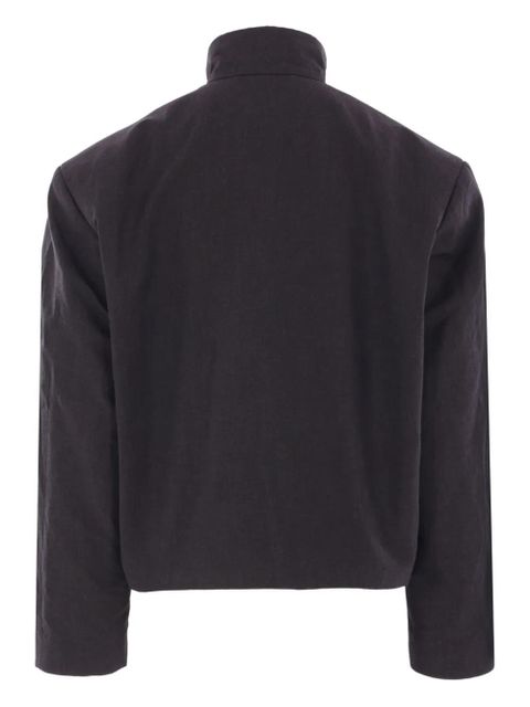 Balenciaga high-collar padded-shoulder jacket - Black - zdjęcie produktu nr 2