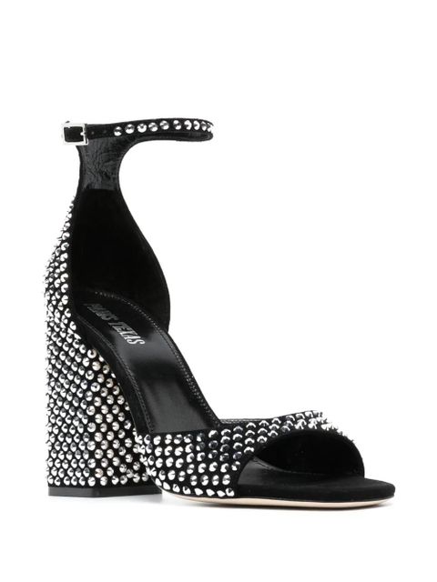 Paris Texas Holly Fiona 100mm suede sandals - Black - zdjęcie produktu nr 2