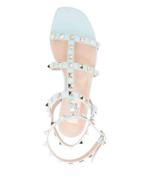 Valentino Garavani Rockstud flat sandals - Blue