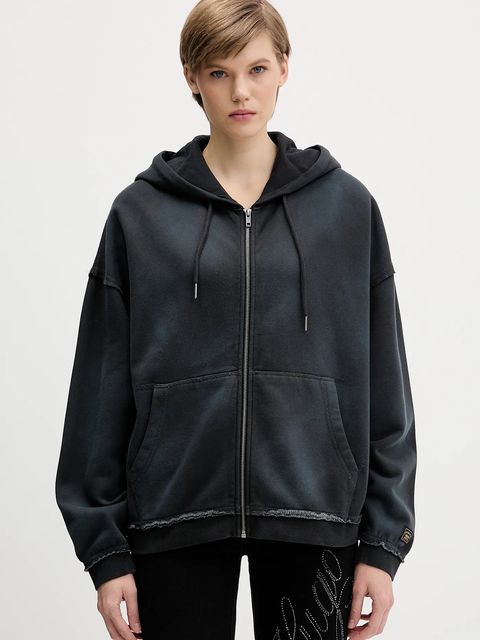 Guess Originals bluza kolor szary z kapturem gładka M5BQ41 K4110