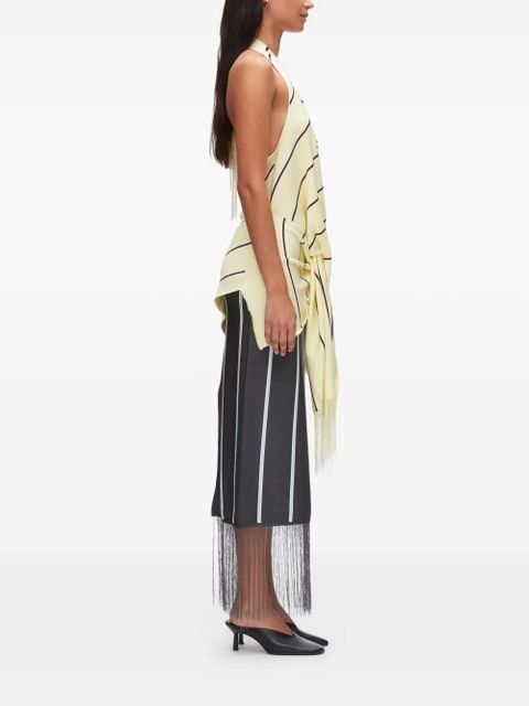 3.1 Phillip Lim striped fringed top - Neutrals