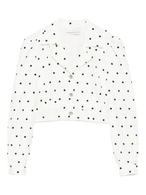 Alessandra Rich polka-dot buttoned jacket - White - zdjęcie produktu nr 1