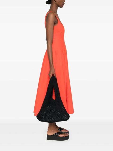 Blumarine logo-embroidered shoulder bag - Black