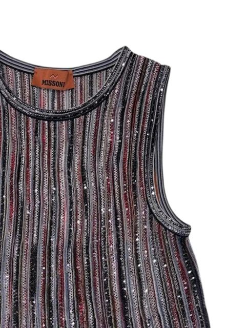 Missoni sequin-embellished striped top - Grey - zdjęcie produktu nr 2