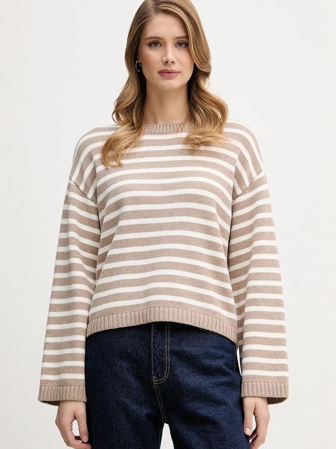 Barbour sweter z domieszką kaszmiru Rosie damski kolor beżowy LKN1725 - zdjęcie produktu nr 1