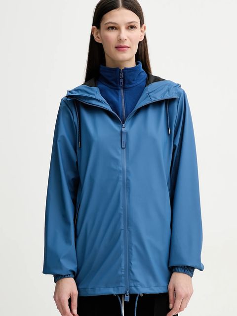 Rains kurtka Storm Breaker W3 kolor niebieski przejściowa oversize 18370 - zdjęcie produktu nr 2