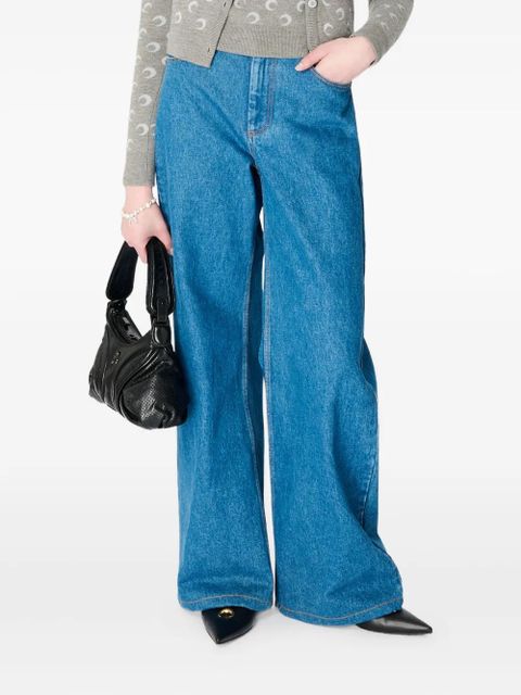 Marine Serre Moon Laser flare jeans - Blue - zdjęcie produktu nr 1