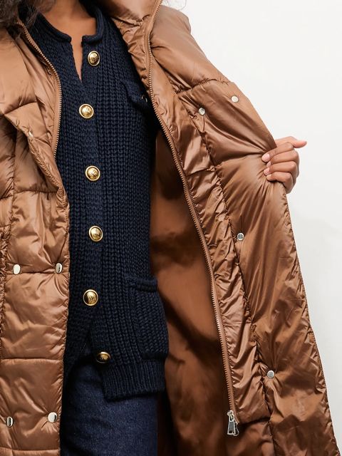 Answear.LAB kurtka kolor brązowy zimowa