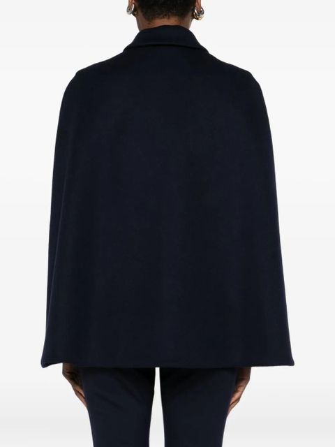 Gucci belted wool cape - Blue