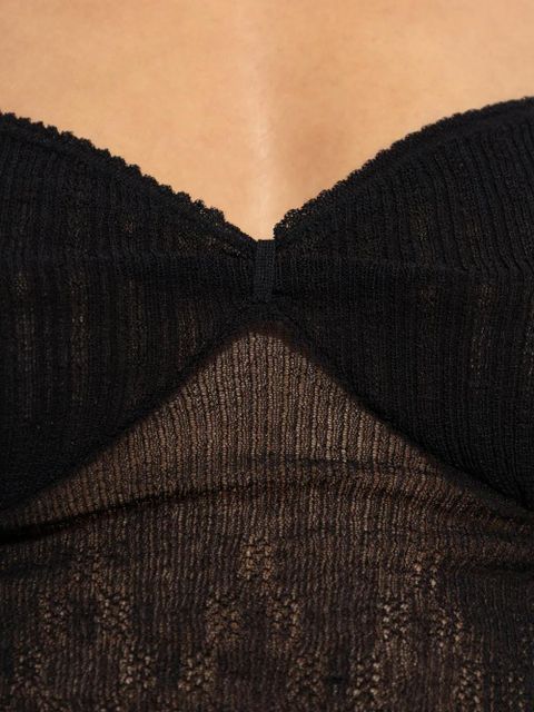 Victoria Beckham ribbed tank top - Black