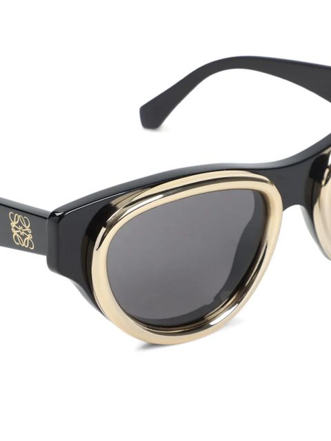 LOEWE mini Anagram Swan sunglasses - Black