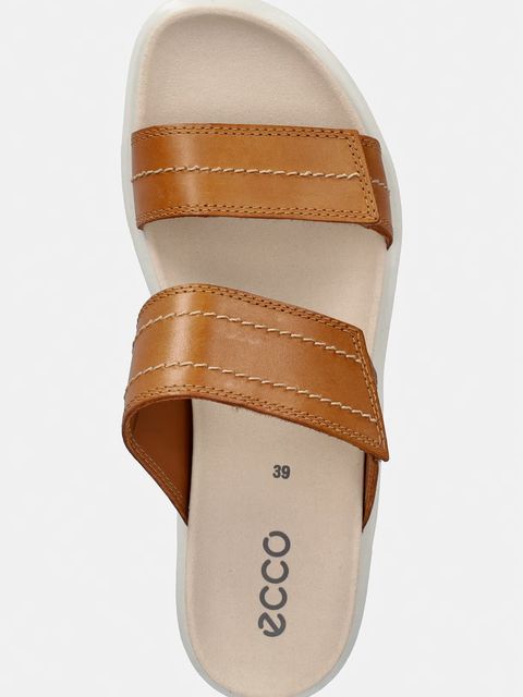 Ecco klapki skórzane Soft Sandal W