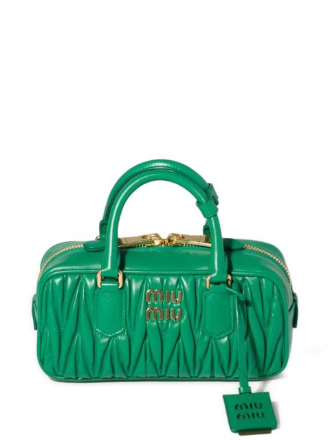Miu Miu Arcadie matelassé nappa-leather bag - Green - zdjęcie produktu nr 1