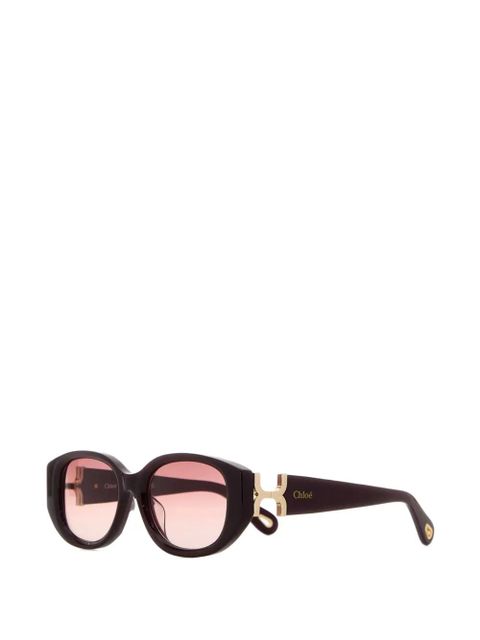 Chloé oval-frame sunglasses - Brown - zdjęcie produktu nr 2
