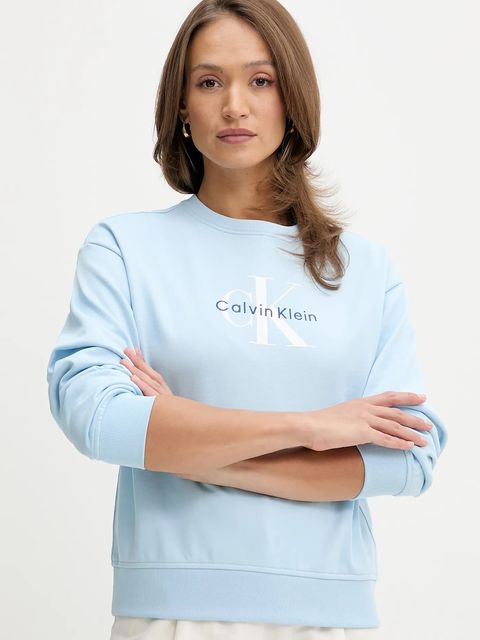 Calvin Klein Jeans bluza damska kolor niebieski LV047B234G - zdjęcie produktu nr 1