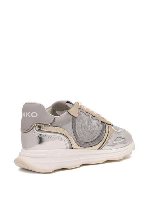 PINKO logo-appliqué sneakers - Grey