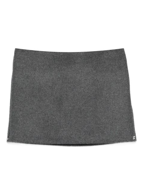 Sportmax logo-detail mini skirt - Grey - zdjęcie produktu nr 1