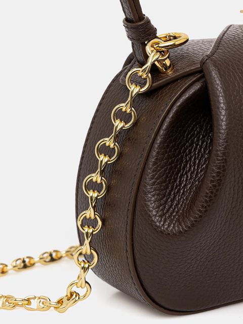 Yuzefi torebka skórzana OYSTER kolor brązowy YUZCO-HB-MOYC-L038