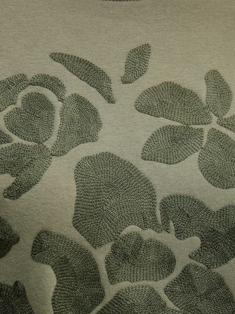 United Colors of Benetton bluza damska kolor zielony z aplikacją 3MTZD10B6