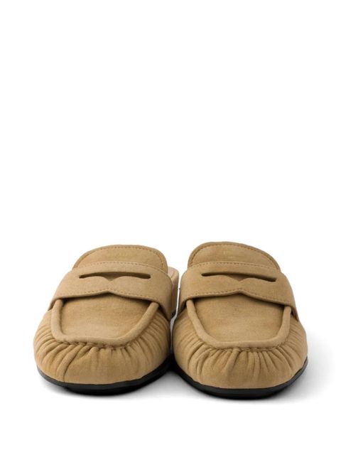 Prada suede mules - Neutrals