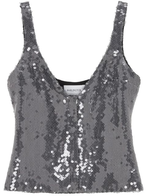 16Arlington Devereau sequin-embellished top - Silver - zdjęcie produktu nr 1