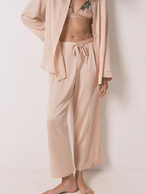 women'secret piżama damska kolor pomarańczowy satynowa 2542458 - zdjęcie produktu nr 2