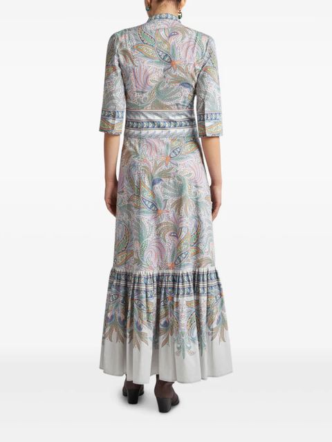 ETRO floral-print maxi dress - White