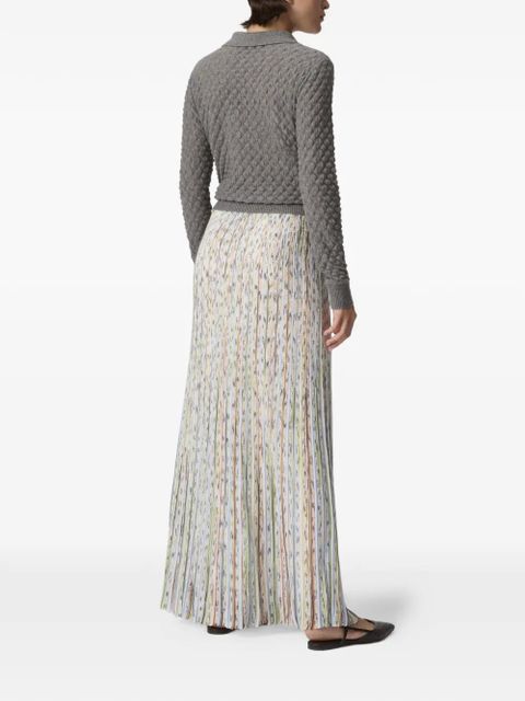 Missoni sequin-embellishment pleated maxi skirt - Neutrals