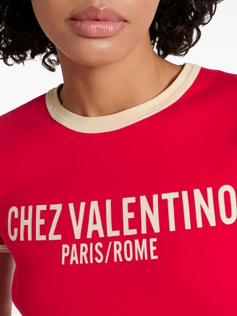 Valentino Garavani Chez-print T-shirt - Pink