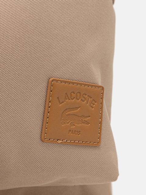 Lacoste plecak kolor beżowy duży gładki NU5179ZU